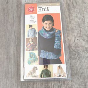 I taught myself to knit by Boye. 18 Projects  and instructions NWOT